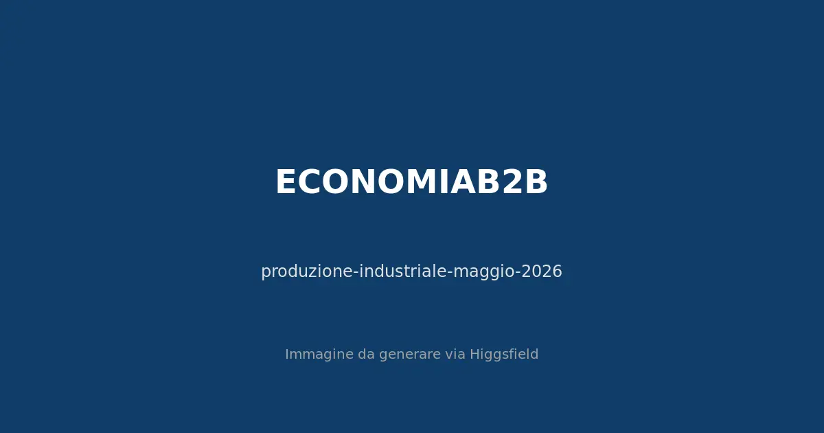 Grafico produzione industriale ISTAT con evidenza beni strumentali
